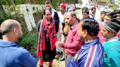 District Magistrate Reena Joshi inquired about the works going on under Jal Jeevan Mission and conducted site inspection