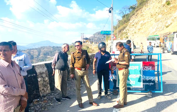 Joint traffic checking campaign launched in Narendra Nagar