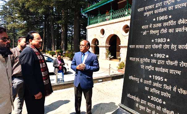 MP Ajay Bhatt also addressed the public meeting after inspecting many places in Bhimtal assembly constituency