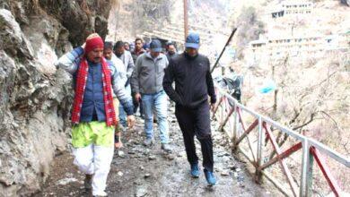 District Magistrate Abhishek Ruhela reviewed the on-site inspection of the preparations for Yamunotri Dham's travel arrangements