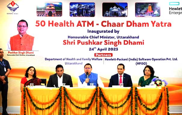 Chief Minister Dhami inaugurated 50 health ATMs on Chardham Yatra routes