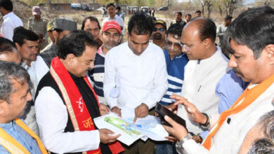 Union Tourism Minister Ajay Bhatt did on-site inspection of the proposed Biodiversity Park in Goalapar