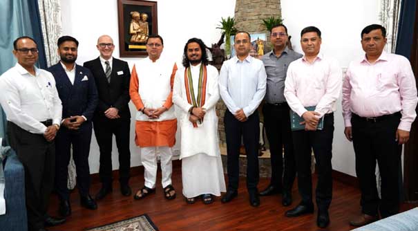 Delegation led by Claudio Racanello, Executive Director of Swiss Education Group met Chief Minister Dhami