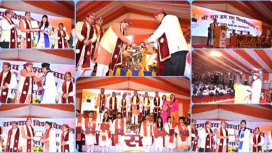 Chief Minister Dhami awarded degrees to research scholars and graduate and post graduate students at the first convocation of SGRR University