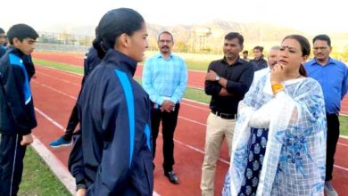 Sports Minister Rekha Arya interacted with the children of Sports College