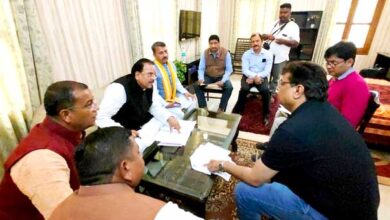 Union Minister Ajay Bhatt held a meeting with BSNL officials regarding installation of mobile towers in network-less areas of Nainital and Udham Singh Nagar.
