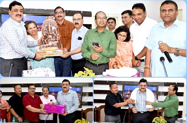 A felicitation ceremony _ District Magistrate Haridwar Vinay Shankar Pandey.