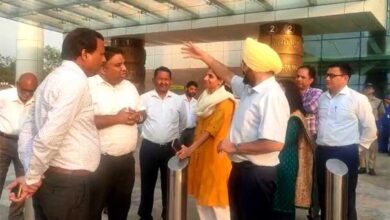 Chief Secretary S.S. Sandhu today inspected Jollygrant Airport in view of preparations for G-20 conference