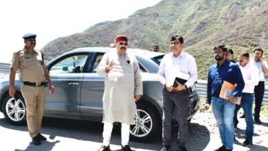 Maharaj inspected various guest houses, roads and bridges of GMV located on the route of the Yatra