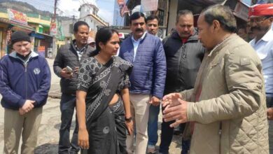 District Magistrate Reena Joshi did a terrestrial inspection of Shivalaya Line Colony