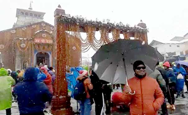 Chardham Yatra 2023_Snowfall in Kedarnath