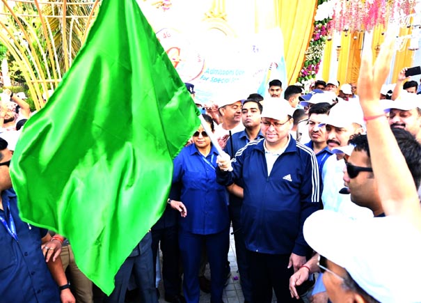 Chief Minister Dhami flagged off "Thank Modi ji for G-20 in Uttarakhand"