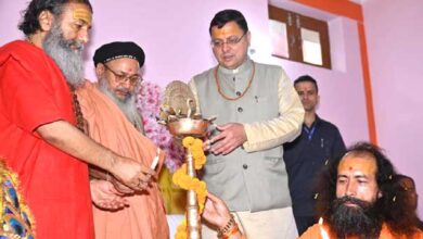 Chief Minister Dhami inaugurated the annual festival of Hari Seva Ashram, Dussehra Festival and Shrimad Bhagwat Katha Gyan Yagya in Haridwar.