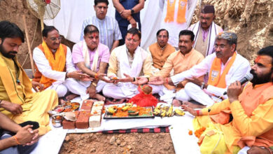 Chief Minister Dhami participated in the Bhoomi Pujan program of BJP office in Roorkee