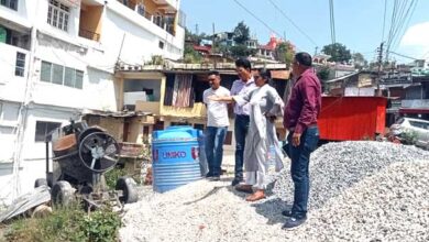 light vehicle route being constructed near the Kemu station in Pithoragarh