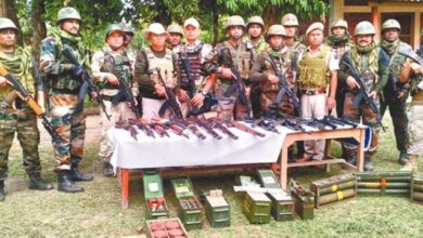 मणिपुर में लूटे गए 1,095 हथियार, 13,702 गोला-बारूद और 250 बम बरामद