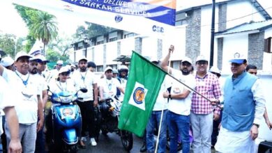 Chief Minister Pushkar Singh Dhami flagged off 'Apni Sarkar' Citizen Services at Your Doorstep Scheme at the Chief Minister's Camp Office