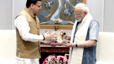 Chief Minister Dhami made a courtesy call on Prime Minister Narendra Modi