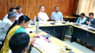 Secretary Drinking Water and Transport reviewed the schemes run under Jal Jeevan Mission at Vikas Bhavan Auditorium Rudraprayag