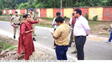 District Magistrate Smt. Sonika did a ground inspection of Virbhadra Rishikesh