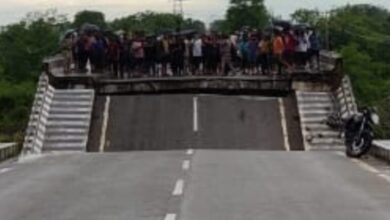 कोटद्वार में मालन नदी का टूटा पुल