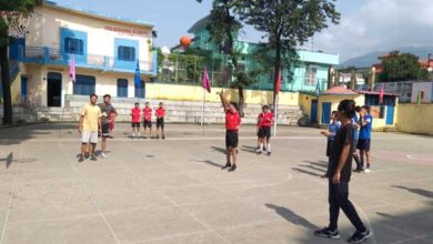 On the occasion of National Sports Day, a basketball competition was organized by the District Sports Department, Tehri Garhwal.
