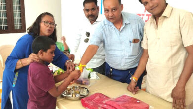 Rakshabandhan with mentally challenged children