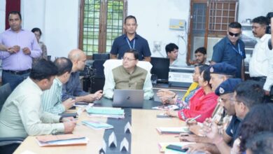 मुख्यमंत्री धामी ने प्रदेश के विभिन्न क्षेत्रों में हो रही अतिवृष्टि की ली जानकारी