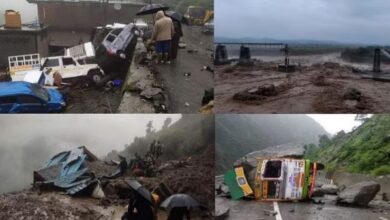 हिमाचल प्रदेश में भारी बारिश से तबाही का दौर जारी, देर रात बादल फटने से आए मलबे में दो मकान और एक गौशाला बही 