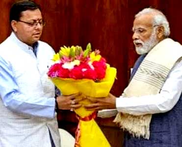 Chief Minister Dhami congratulated Prime Minister Narendra Modi on his birthday.