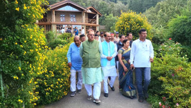 Agriculture Minister Ganesh Joshi reached Mayawati Ashram
