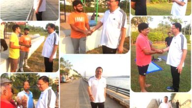 प्रातःकाल मॉर्निंग वॉक पर मुख्यमंत्री धामी ने किया साबरमती रिवर फ्रंट क्षेत्र का भ्रमण