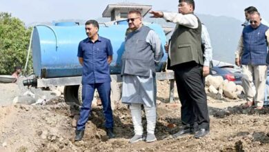 सैनिक कल्याण मंत्री गणेश जोशी ने किया सैन्य धाम में चल रहे निर्माण कार्य का निरीक्षण