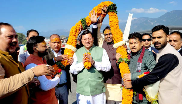 Dhami's arrival in Dehradun after the successful rescue operation