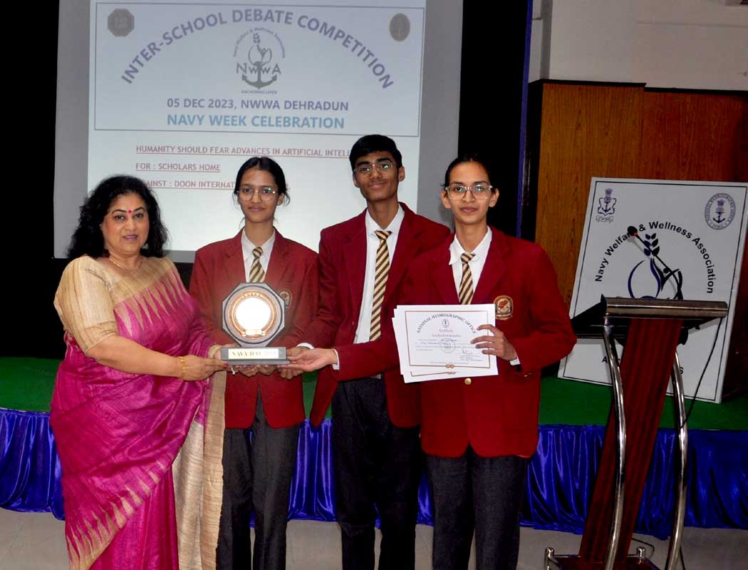 Navy Day-2023: Inter-school debate competition organized at National Hydrographic Office (NHO)