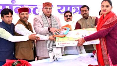 Cabinet Minister Ganesh Joshi participated in the Vikas Bharat Sankalp Yatra program in Mussoorie