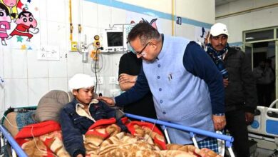 Cabinet Minister Ganesh Joshi inquired about the well-being of Nikhil Thapa, a 12-year-old boy injured in the attack by a leopard near Canal Road, Dehradun.