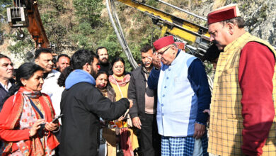 Minister Ganesh Joshi performed Bhoomi Pujan of treatment construction to be done at a cost of Rs 22 crore in Galogi landslide affected area