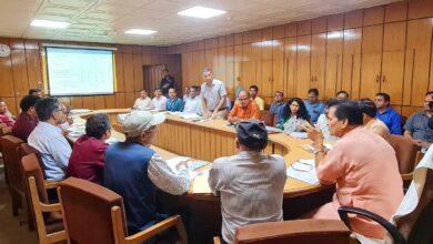 Finance Minister Dr. Premchand Aggarwal held a departmental review meeting