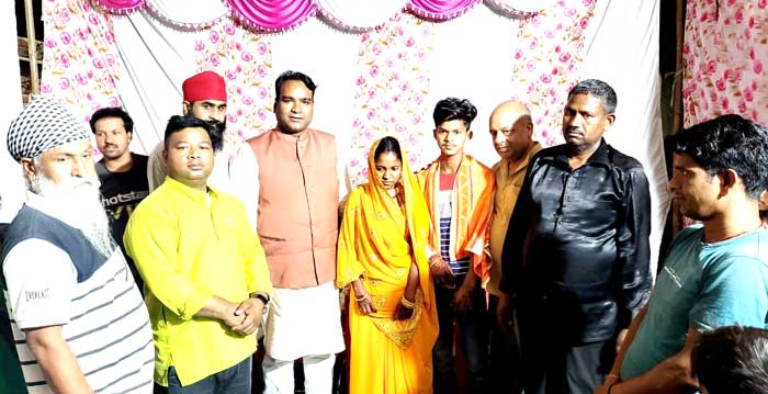 BJP Mahanagar Adhyaksh Dehradun Siddharth Umesh Aggarwal provided special financial support in getting the marriage of a daughter of a poor family done