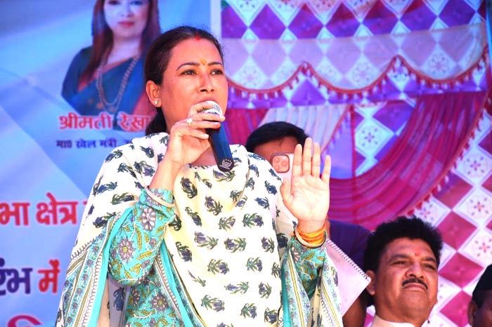 Sports Minister Rekha Arya inaugurated mini stadium in Tadikhet block, said the youth of the area will benefit.