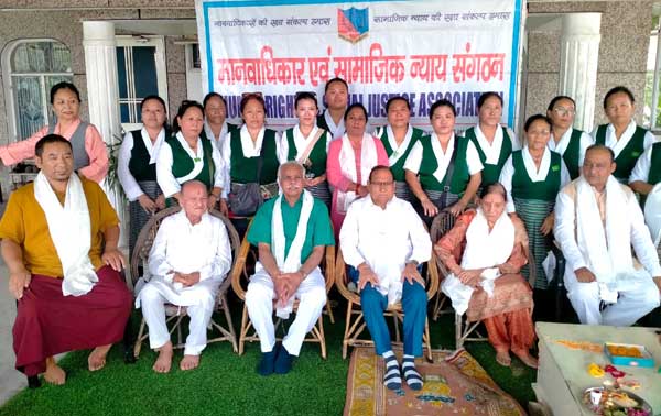 Rakshabandhan program celebrated with Tibetan sisters by Human Rights and Social Justice Organization