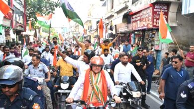 Chief Minister Dhami participated in the tricolor bike rally