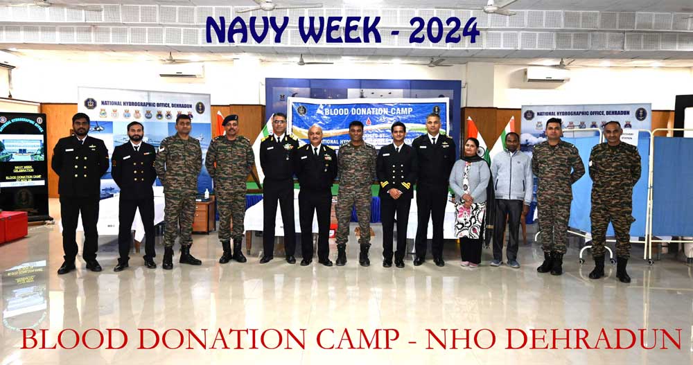 NAVY WEEK-2024: Blood donation camp organized at National Hydrographic Office (NHO)