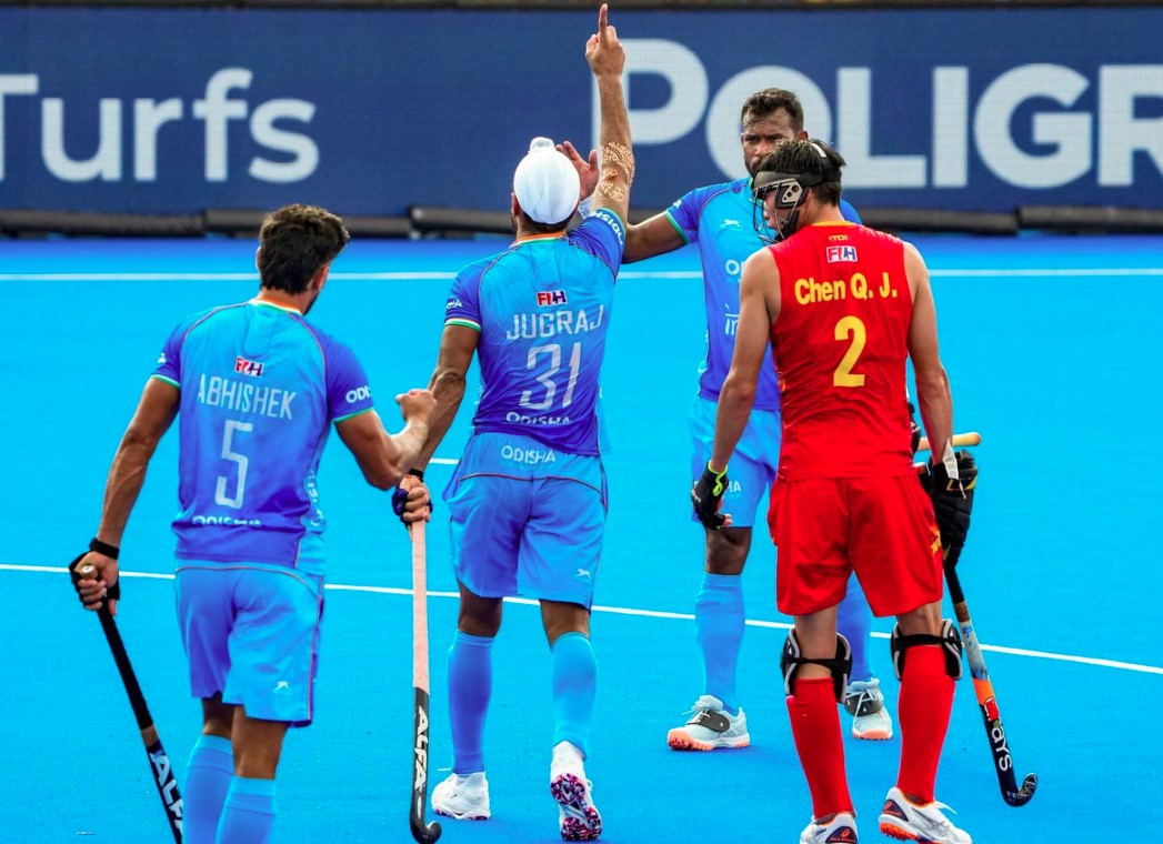 एशिया कप हॉकी 2025 : भारत ने चीन को 4-3 से हराया