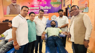 प्रधानमंत्री नरेंद्र मोदी के 75वें जन्मदिन के अवसर पर भाजपा महानगर देहरादून द्वारा आयोजित किया गया रक्तदान शिविर