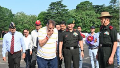 लैंसडाउन पहुँचे सैनिक कल्याण मंत्री गणेश जोशी, अपनी कर्मभूमि को किया नमन