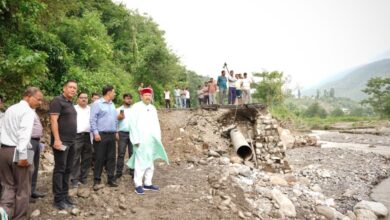 महाराज ने भारी वर्षा, भूस्खलन से प्रभावित क्षेत्रों का किया स्थलीय निरीक्षण
