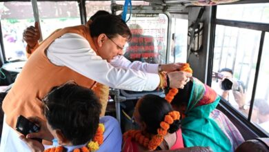 सीएम धामी ने हल्द्वानी में सिटी बस सेवा का किया शुभारंभ