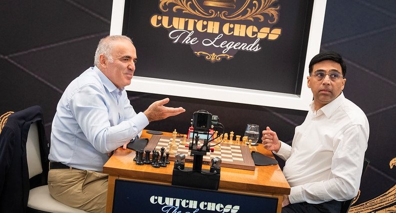 सेंट लुई में शतरंज के दिग्गजों का मुकाबला, कास्पारोव ने आनंद पर पांच अंकों की बढ़त बनाई